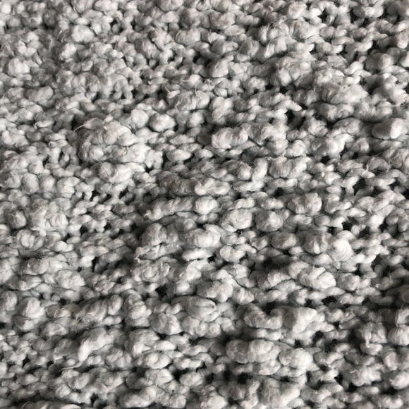 Free People Songbird Sweater V Neck Light Blue Textured Cotton Boho Distressed - Picture 7 of 15